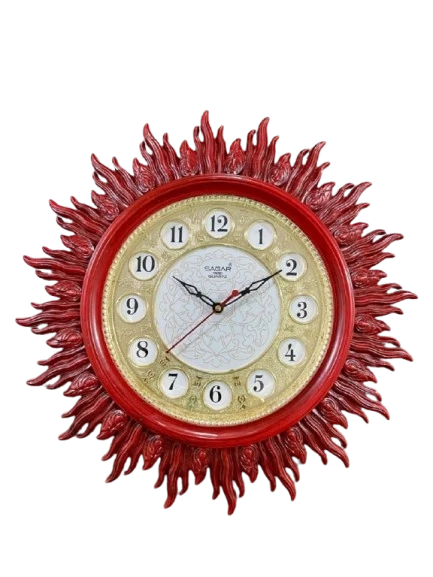 Sagar Mac Quartz Red Wall Clock