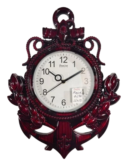 Diamond Quartz Anchor Wall Clock - 12x12
