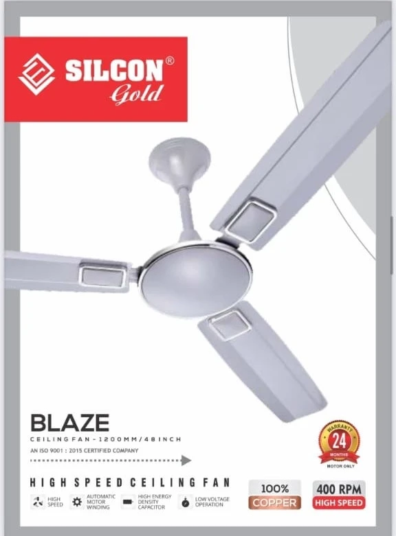 Silicon 48" Ceiling Fan Blaze - Copper