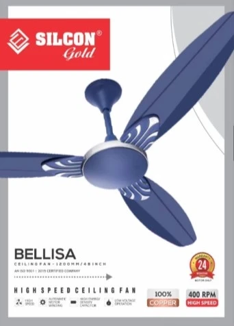 Silicon 48" Ceiling Fan BELLISA - Copper