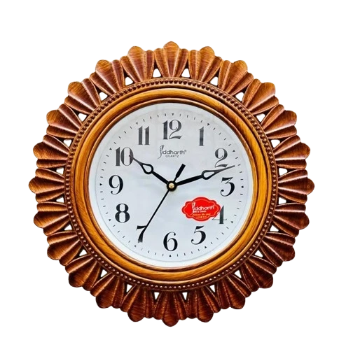 White Faced Analog Wall Clock with Colored Frames - M NO. 1741