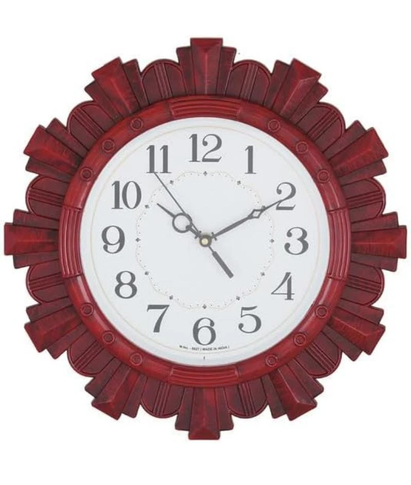 White Faced Analog Wall Clock with Colored Frames - M NO. 1721