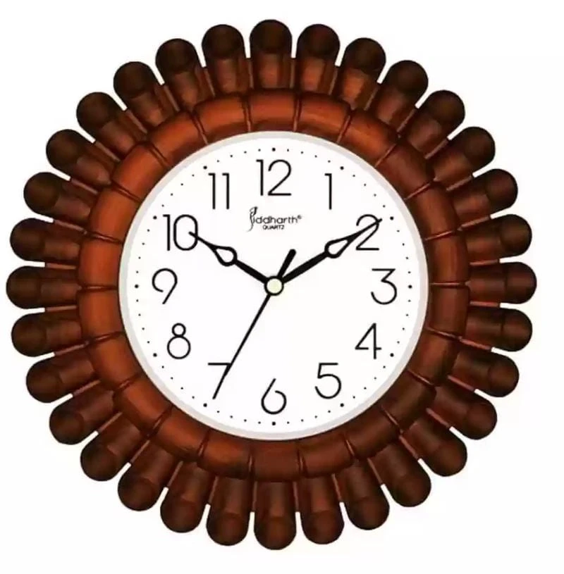 White Faced Analog Wall Clock with Colored Frames - M NO. 1711