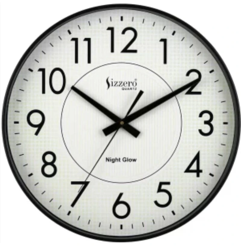 Sizzero Quartz Night Glow Wall Clock