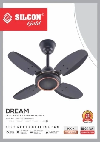 Silicon 24" Ceiling Fan DREAM - Copper