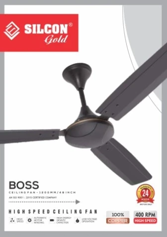 Silicon 48" Ceiling Fan BOSS - Copper