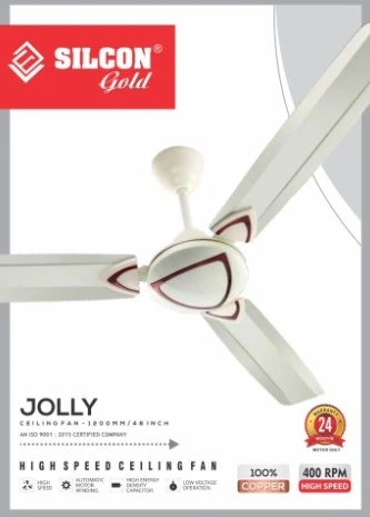 Silicon 48" Ceiling Fan JOLLY - Copper
