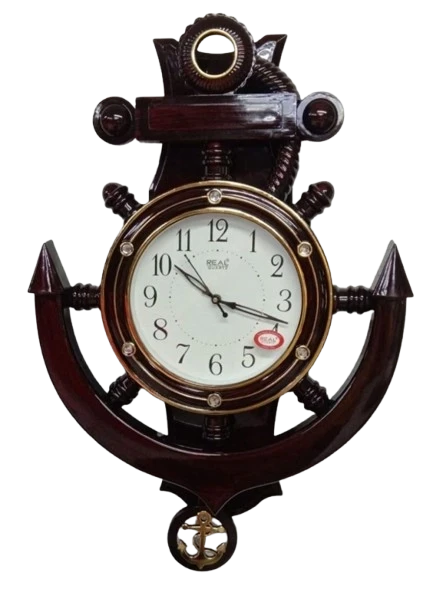 Nautical Real Quartz Anchor Wall Clock in Big size