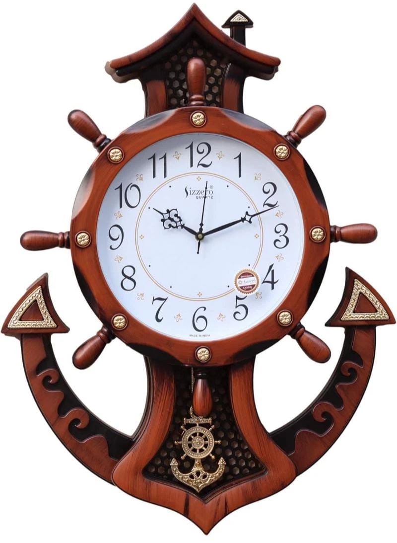 "Nautical Anchor S-888 Quartz Wall Clock - Stylish & Unique Home Decor"