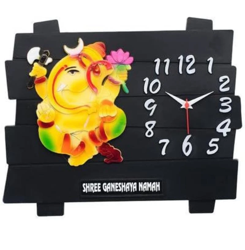 SONIC Plastic Ganesha Wall Clock