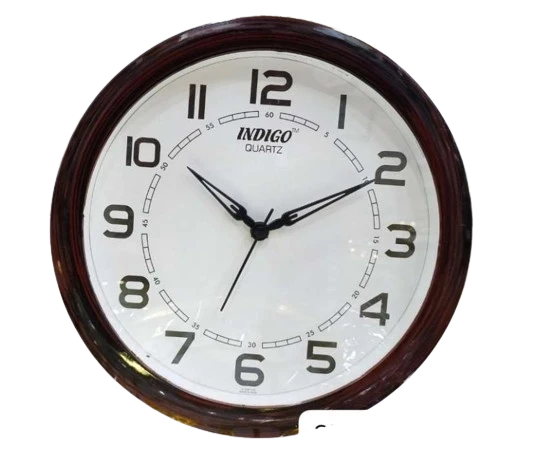"Indigo Quartz 10 Inch Wall Clock - A Classic and Elegant Timepiece"