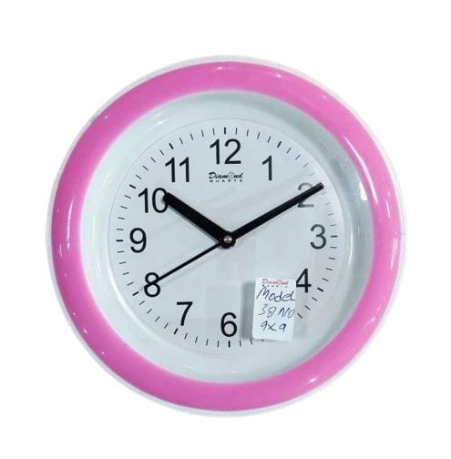 "Elegant Diamond Quartz 9 inch Wall Clock - A Touch of Classic Style"