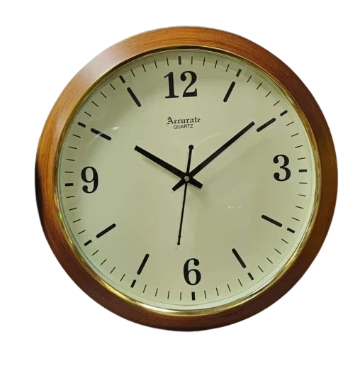 "Rustic Wooden Wall Clock: Simple and Stylish Timekeeping"