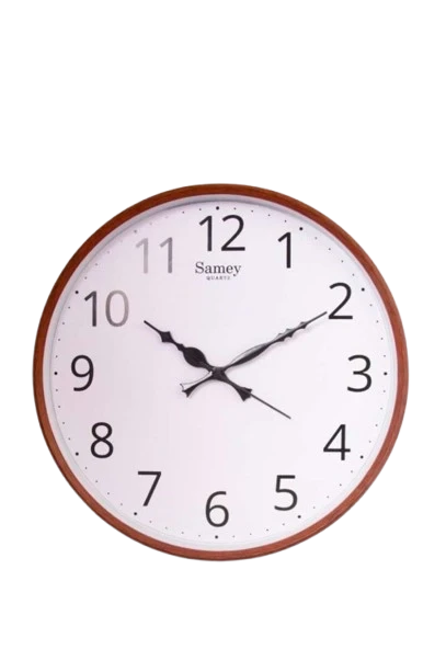 "Classic Samey Quartz Round Wall Clock"