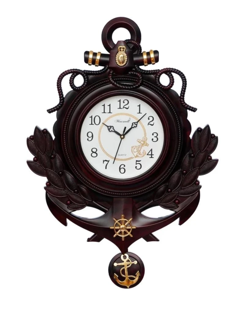 "Maxwell Nautical Anchor Wall Clock"