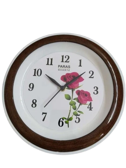 "Paras Quartz Rose Wall Clock"