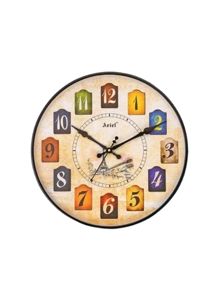 "Ariel Quartz Eiffel Tower Wall Clock A3091"