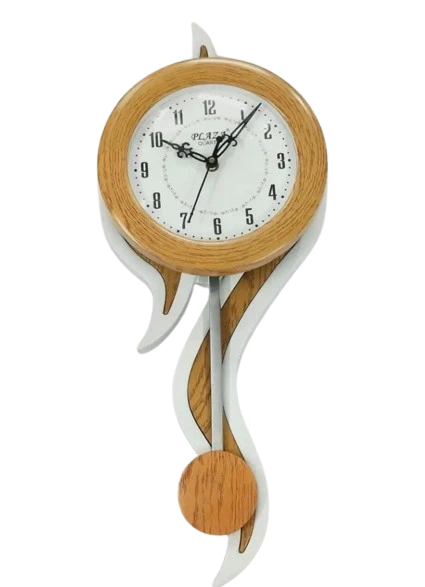 "Two Vintage Pendulum Clocks with Quartz Movements"