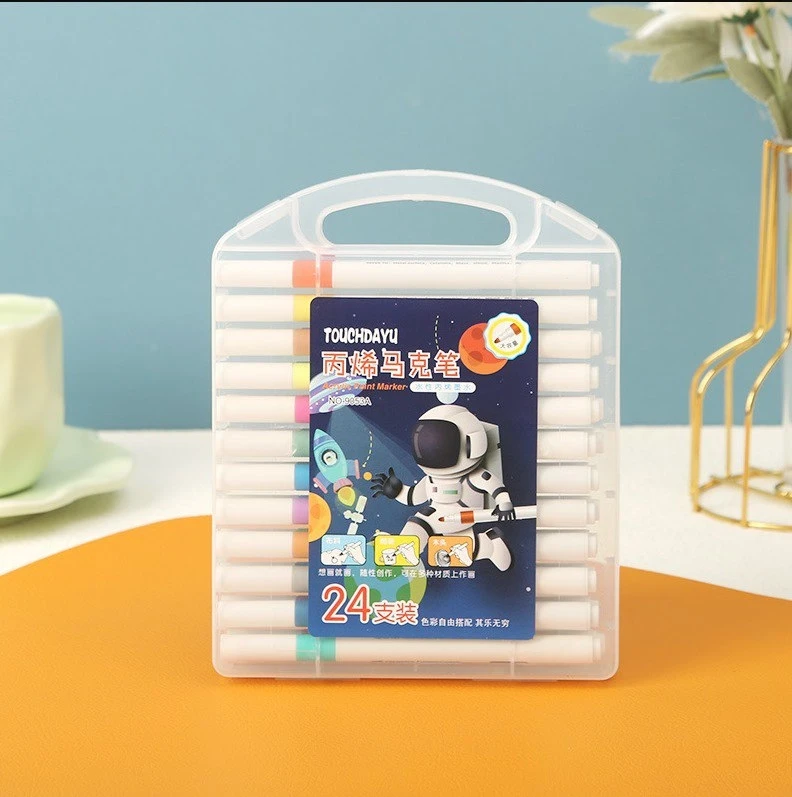 kids sketch pen Colored Ceramic Astronaut Pens WATERPROOF