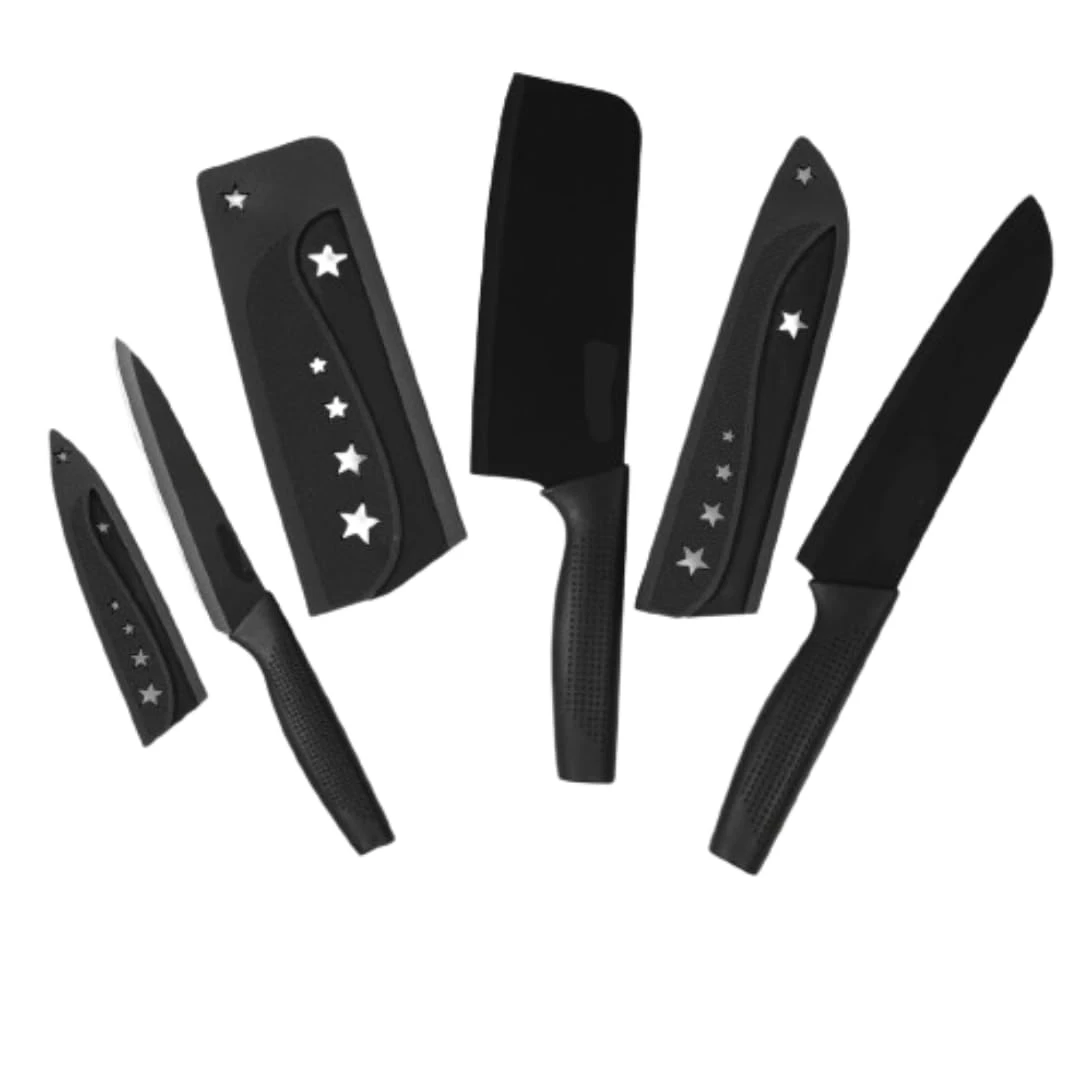 Stainless Steel 3 Pieces Chef Knife Set.Meat Knife with Sharp Blade with Ergonomic Handle for Home Kitchen