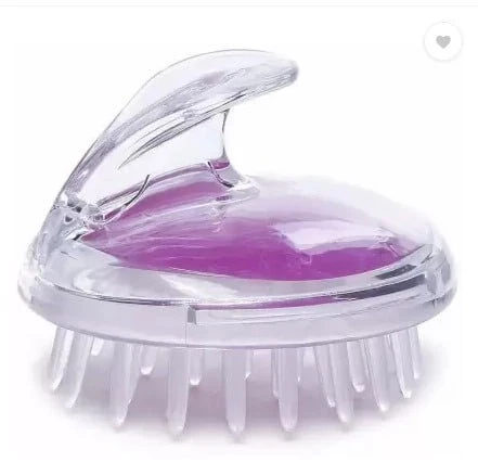Scalp Massager   Hair Scalp Massager Shampoo Brush Head Massage Soft Silicone Bristles Care and Remove Dandruff Growth Deep Cleaning Body Washing Transparent Shower Comb Women Men Kids
