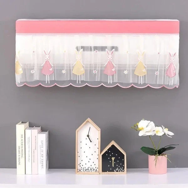 Excellent Quality Durable Air Conditioner Cover Premium Embroidery WorkPremium Work Indoor AC Dust Protection Cover Designer Summer Ac Cover for (2 TON)