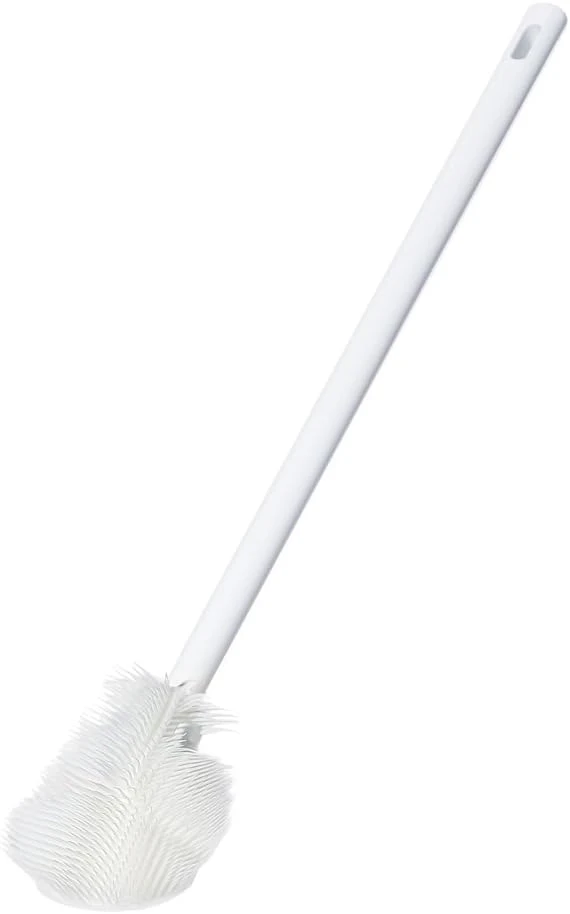 Long handle bottle brush Bottle Washing Brush, White,Plate
