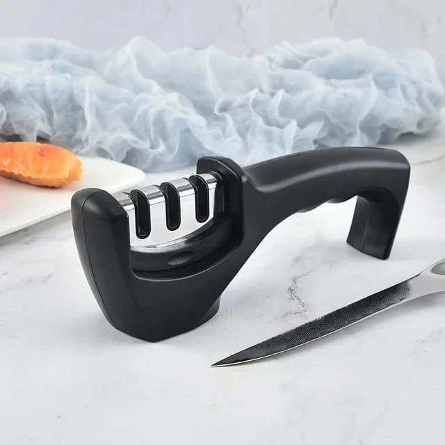 Advanced Kitchen Manual Knife Sharpener 3 Stage Sharpening Tools for Ceramic Steel and Knives
