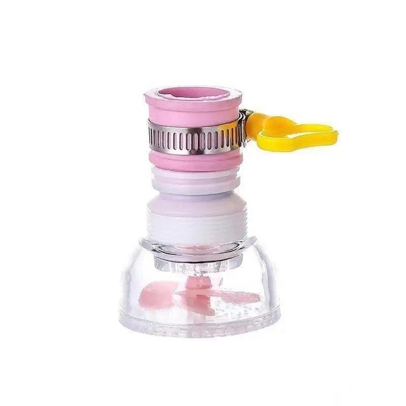 Plastic Kitchen Tap Extension Flexible Sink Faucet - Expandable Water Tap Filter Shower Head - Rotatable Nozzle Adapter Tap Extender for Kitchen and Bathroom Sink