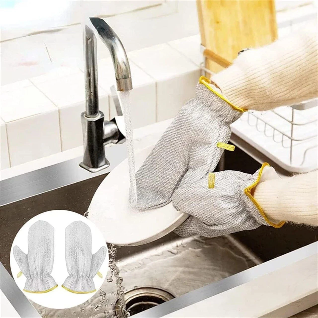 Wire Dish Washing Gloves