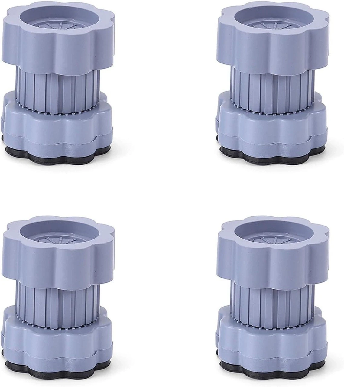 Washing Machine Vibration Pads - Adjustable Dryer Shock & Noise Cancelling Pads, Anti Vibration Pads for Washing Machine Support, Height Adjustment Feet for Refrigerators and Washing Machines, 4 Pcs