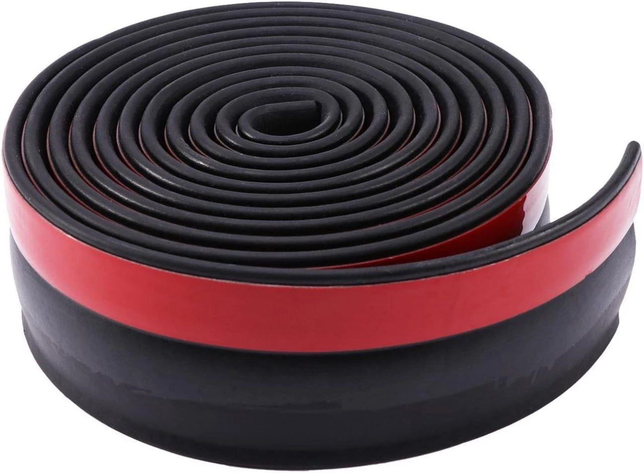 Black Bottom Tape 1 Meter 2 Inch Door Seal Rubber Seal Strip, Weather Strip Tape Multipurpose Door Bottom rim Full Wrap Bottom Seal Strip