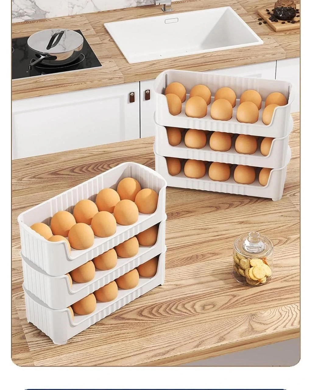 Foldable Egg Tray 3 layer egg tray