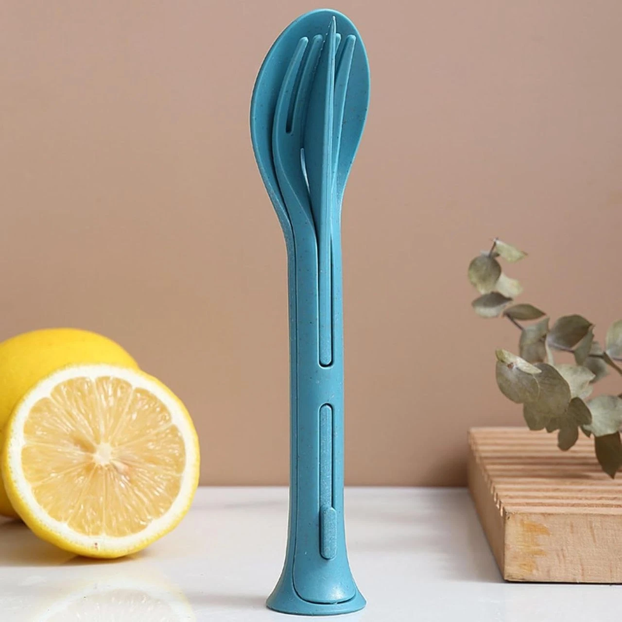 Camping Spoon Fork Knives Combo - 3-in-1 Foldable Combo Spoon-Fork-Knives Utensil - Camp Kitchen Accessories Food Outdoor Cutlery Set