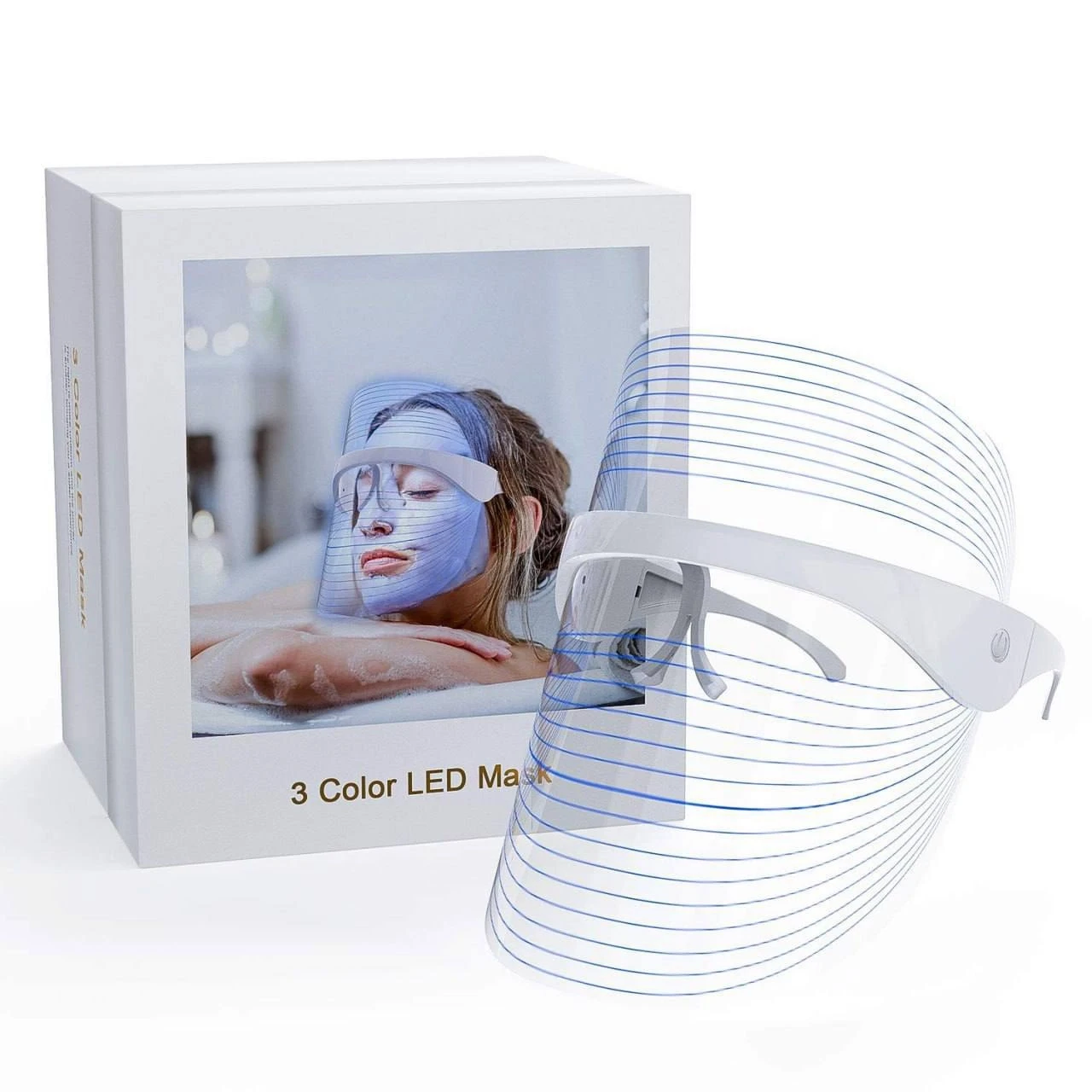 Led Beauty Mask | Unisex 3 in 1 LED Beauty Face Mask | Anti Acne & Anti Aging Face Mask | Skin Rejuvenation Mask
