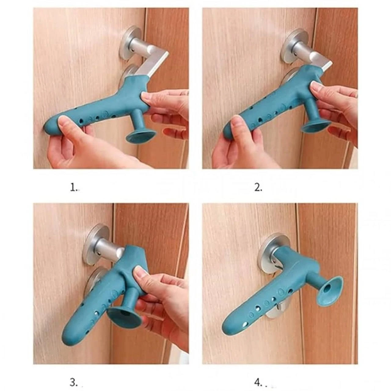 Safety Door Handle Protective Cover | Anti Collision Cover Door Handle Cover | Anti Collision Silicone Door Knob Covers Wall Protector