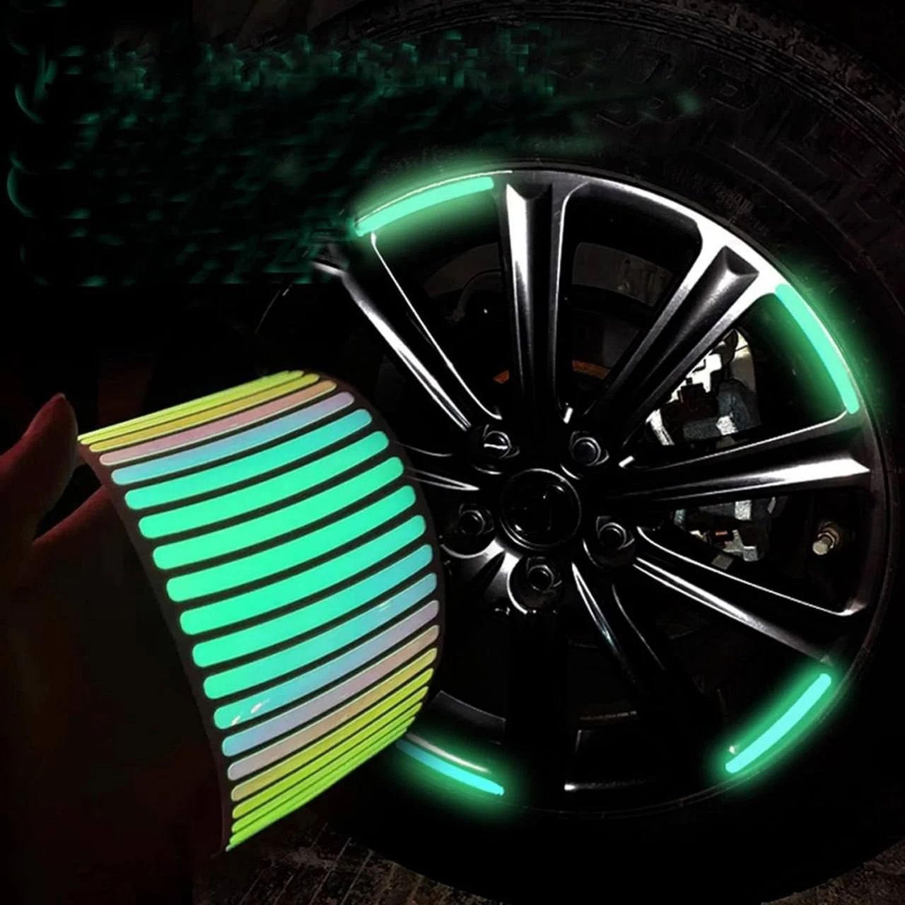 20PCS Reflective Car Wheel Sticker | 20PCS Car Wheel Sticker | Car Stickers | Glowing Wheel Stickers
