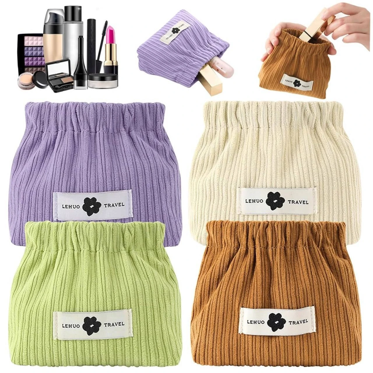 Elastic Bag | Elastic Storage Bag | Elastic Corduroy Bag | Elastic Corduroy Storage Bag | Elastic Storage Pouch | Mini Jewelry Storage Bag | Mini Jewelry Storage Pouch