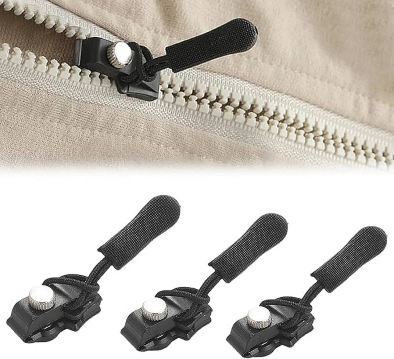 Zipper Repair Kit | Instant Zipper Repair Kit | Universal Zipper Slider Replacement | Dynamic Detachable Zipper