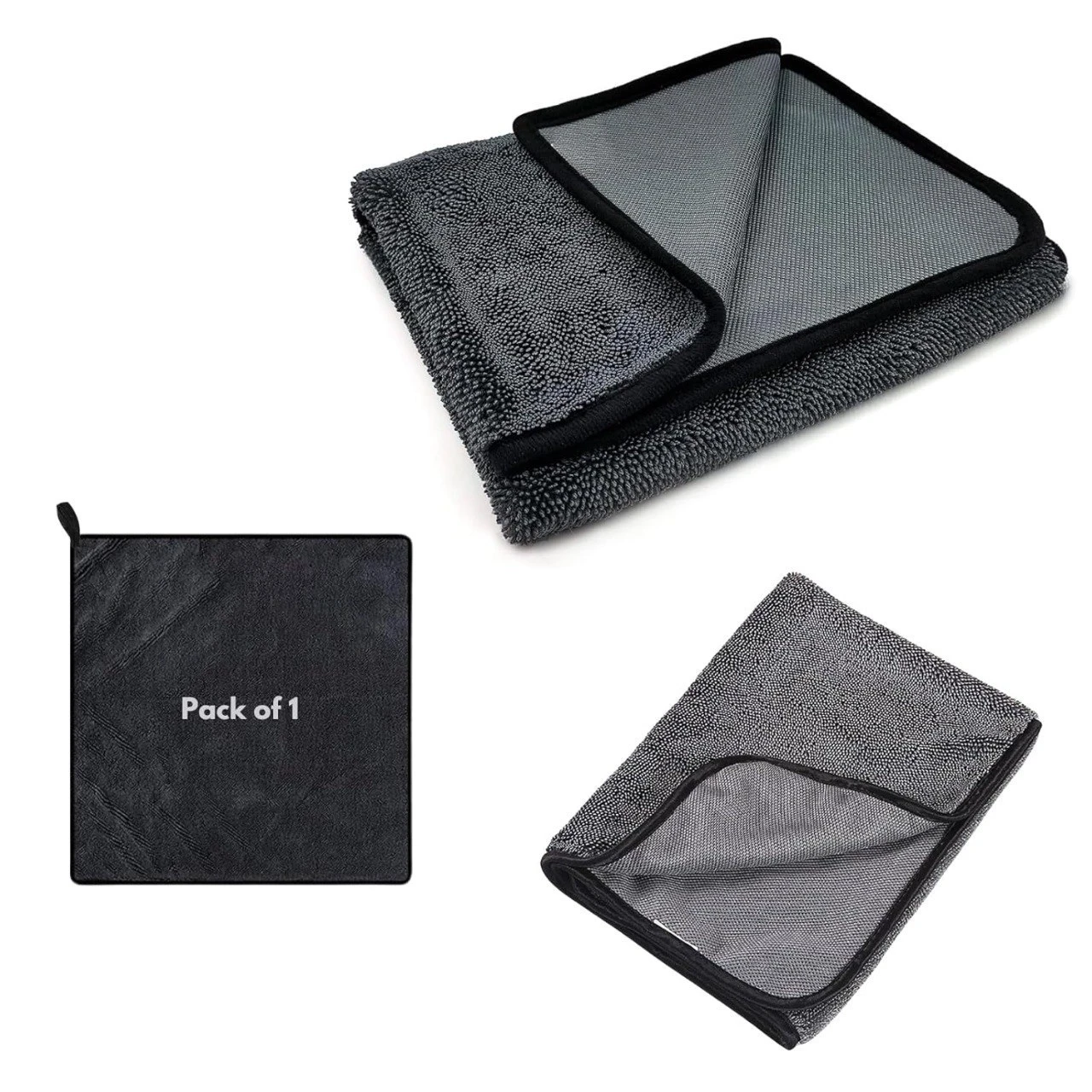 Microfiber Cleaning Cloth | Micro Fiber Cloth for Car Cleaning | Lint & Streak-Free | Multipurpose for Easy Washing & Cleaning | High Water Absorbtion & Retention | 500 GSM | 40*40 cm