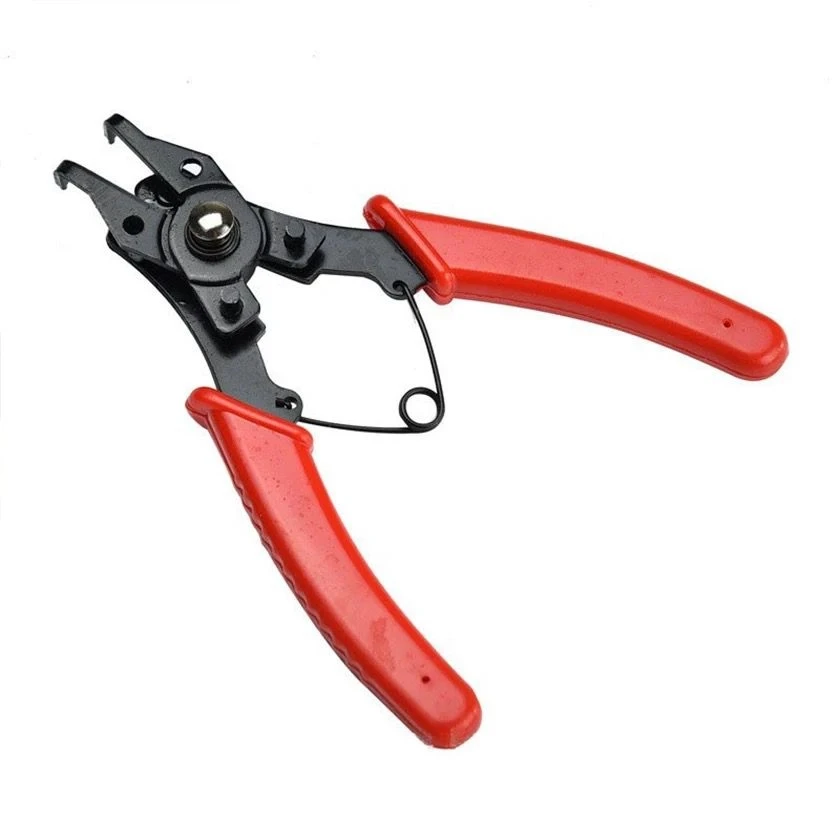 Four-in-one multifunctional circlip pliers for outer and inner shafts, Snap Ring Plier, 4-Piece Straight/45 Degree/90 Degree Head Convertible Snap Ring Plier Set