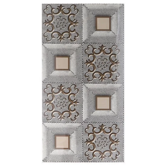 Light Square Shape Wallpepar Wallpaper Dinding Vinyl Marble Lantai Vinyl Marmer Aluminium 30x60 cm - Teraso