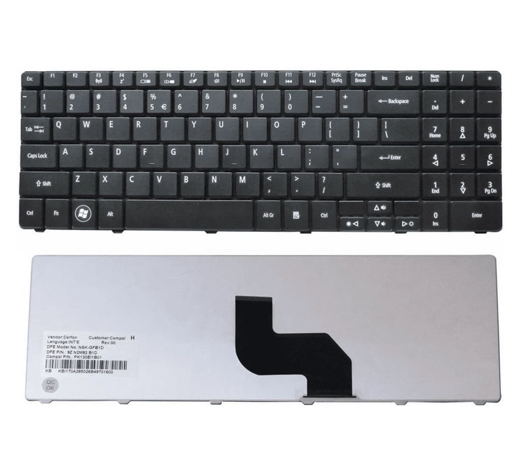 Laptop Keyboard For Acer eMachines E725, G625, G525, E727, E637 Series Laptops Care Original