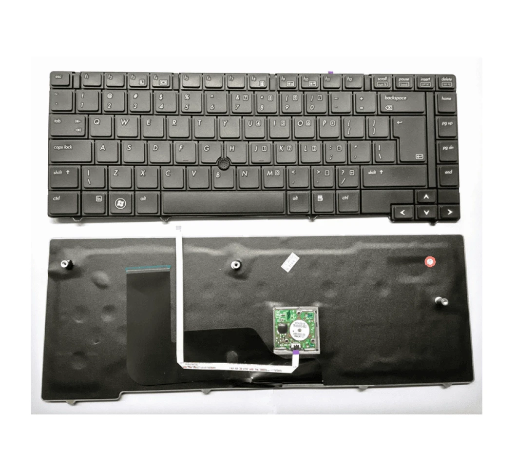 Laptop Keyboard For HP EliteBook 8440P, 598042-001, 8440W, 8440 Laptops With Mouse Care Original