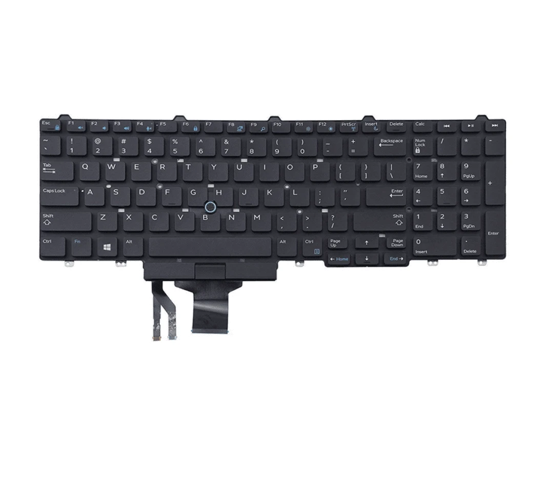 Laptop Keyboard For Dell Latitude E5570, M7520, E5550, M3520, PK1313M3A00 Series Laptops (With Trackball and Backlight)
