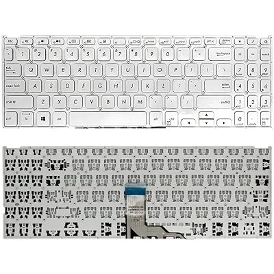 Laptop Keyboard for Asus X509, X515, M509, V5000D, V5000F, FL8700, Y5200 Silver