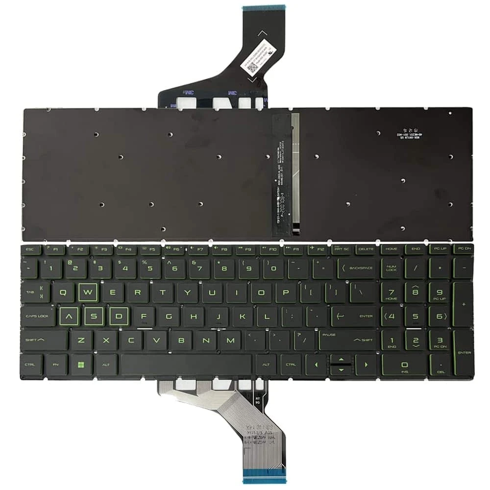 Laptop Keyboard For HP Pavilion Gaming 15-EC, 15-DK Backlight With Green Keys