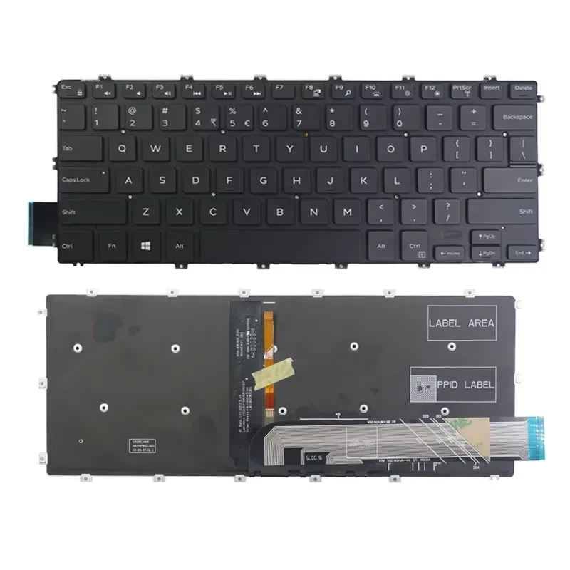 Laptop Keyboard For Dell Latitude 3400, 3310, 3390, Inspiron 5482, 5481, 5588 With Backlight
