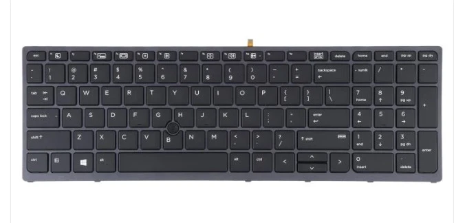 Laptop Keyboard for HP Zbook 15 G3, Zbook 17 G3 With Mouse and Backlight