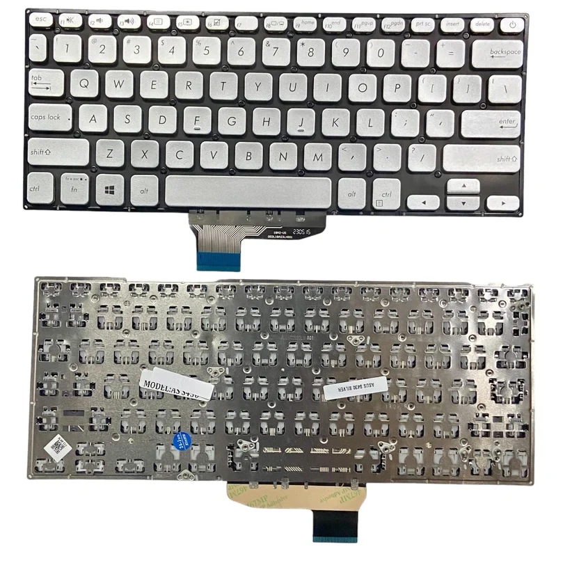 Laptop Keyboard for Asus VivoBook S14, S430, S430F, S430FA, S430FN, S430U, X430, X430F, X430FA Series Silver